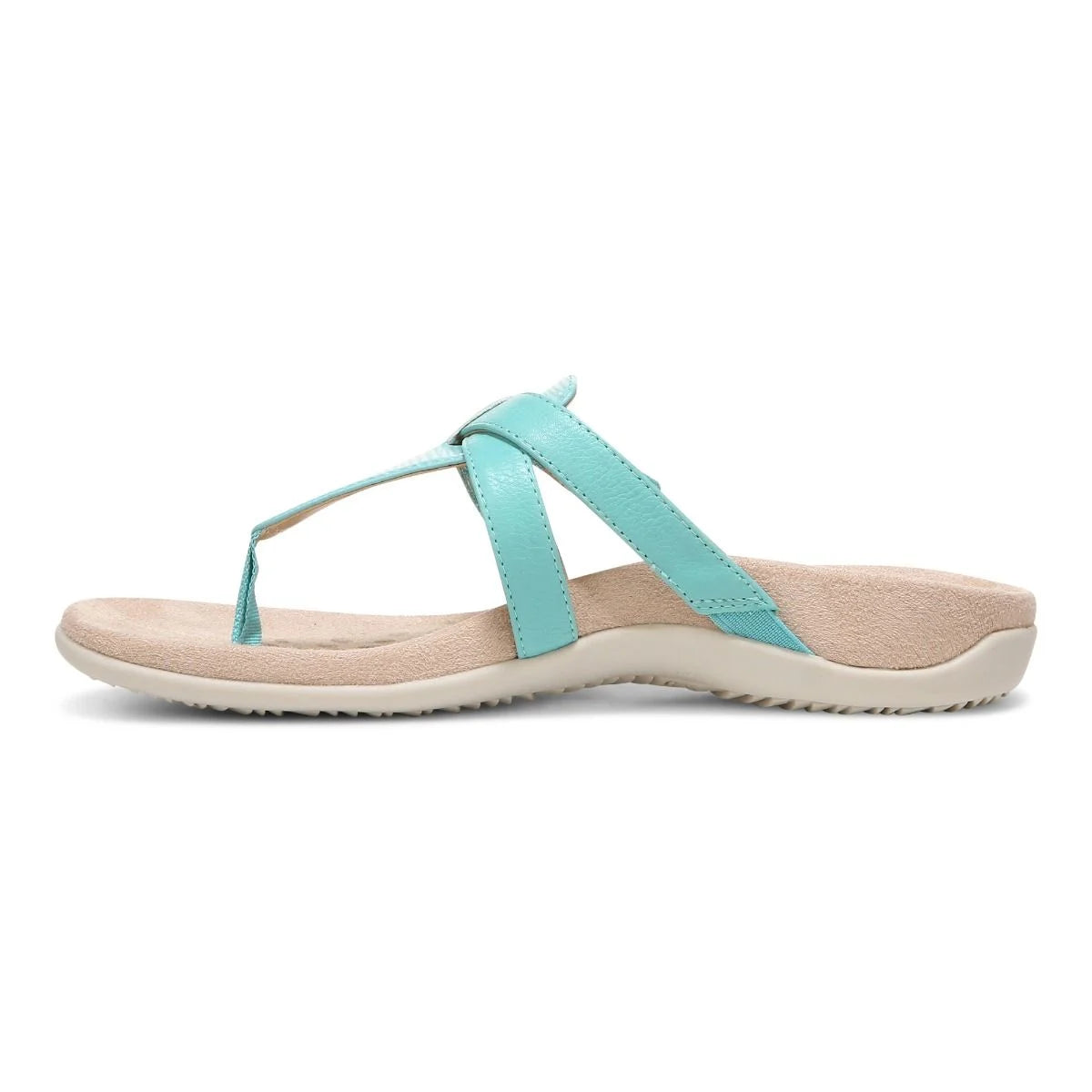 Women's Vionic Karley Toe Post Sandal Color: Aqua