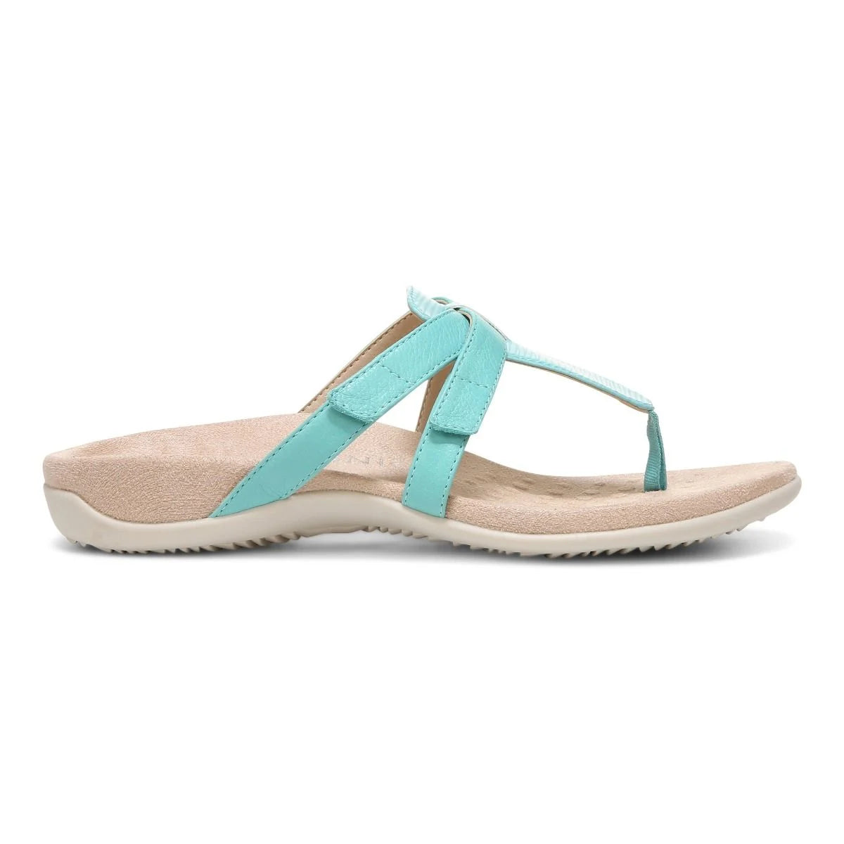 Women's Vionic Karley Toe Post Sandal Color: Aqua