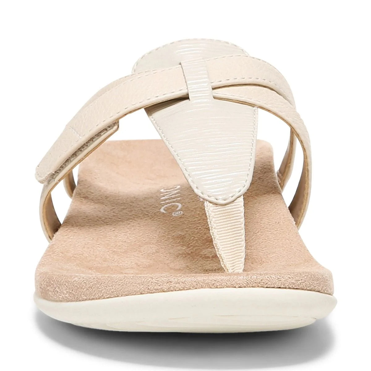 Women's Vionic Karley Toe Post Sandal Color: Cream