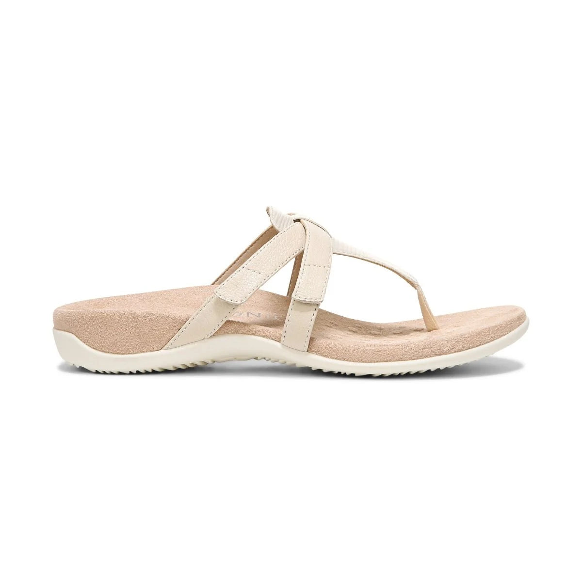 Women's Vionic Karley Toe Post Sandal Color: Cream