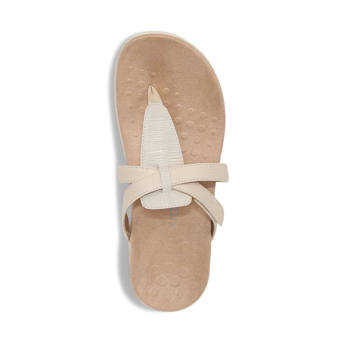 Women's Vionic Karley Toe Post Sandal Color: Cream