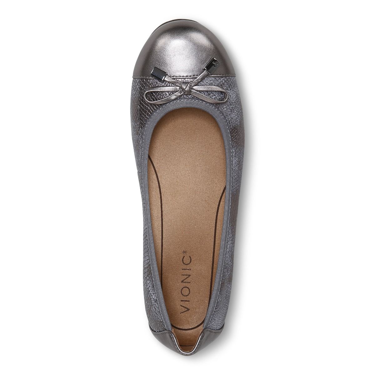Womens's Minna Ballet Flat Color: Pewter