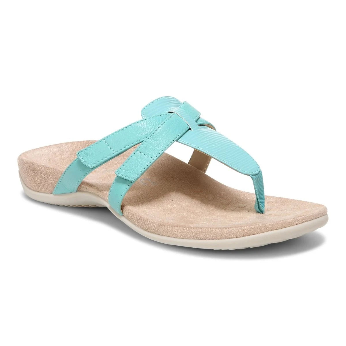 Women's Vionic Karley Toe Post Sandal Color: Aqua