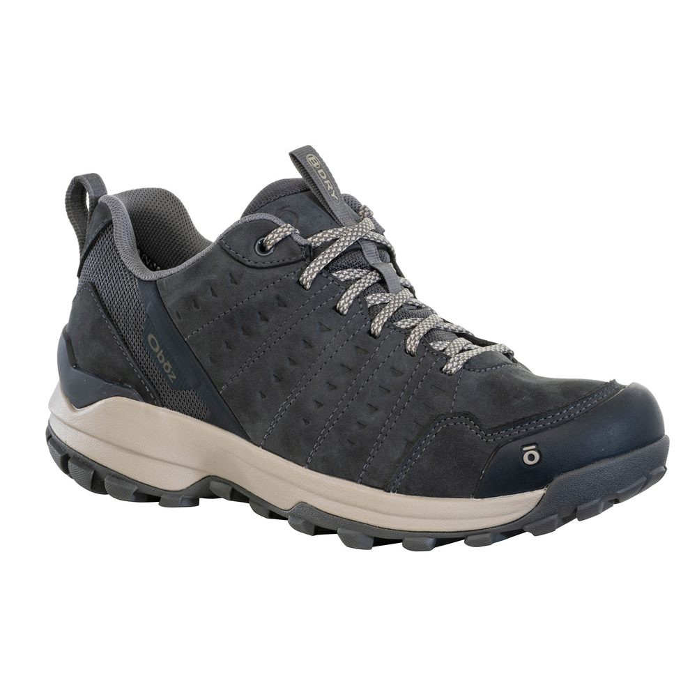 Men's Oboz Sypes Low Leather Weatherproof Color: Lava Rock (REGULAR & WIDE WIDTH)