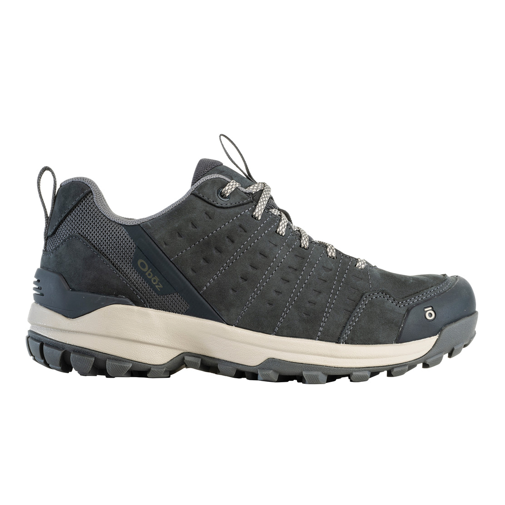 Men's Oboz Sypes Low Leather Weatherproof Color: Lava Rock (REGULAR & WIDE WIDTH)