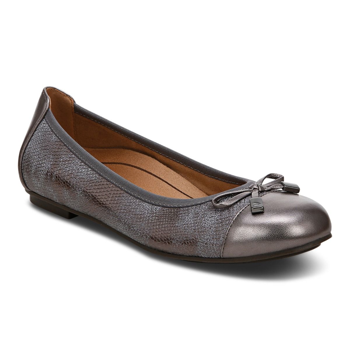 Womens's Minna Ballet Flat Color: Pewter