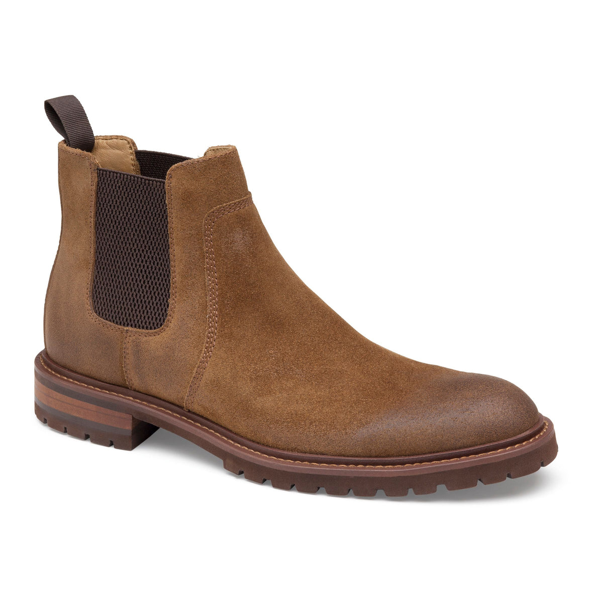 JOHNSTON & MURPHY Felder Chelsea Boot in Mahogany Full Grain NWOB Men main image 2