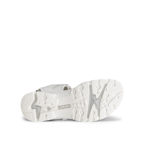 Women's Ecco Yucatan Sandal Color: White/ Iridescent  5