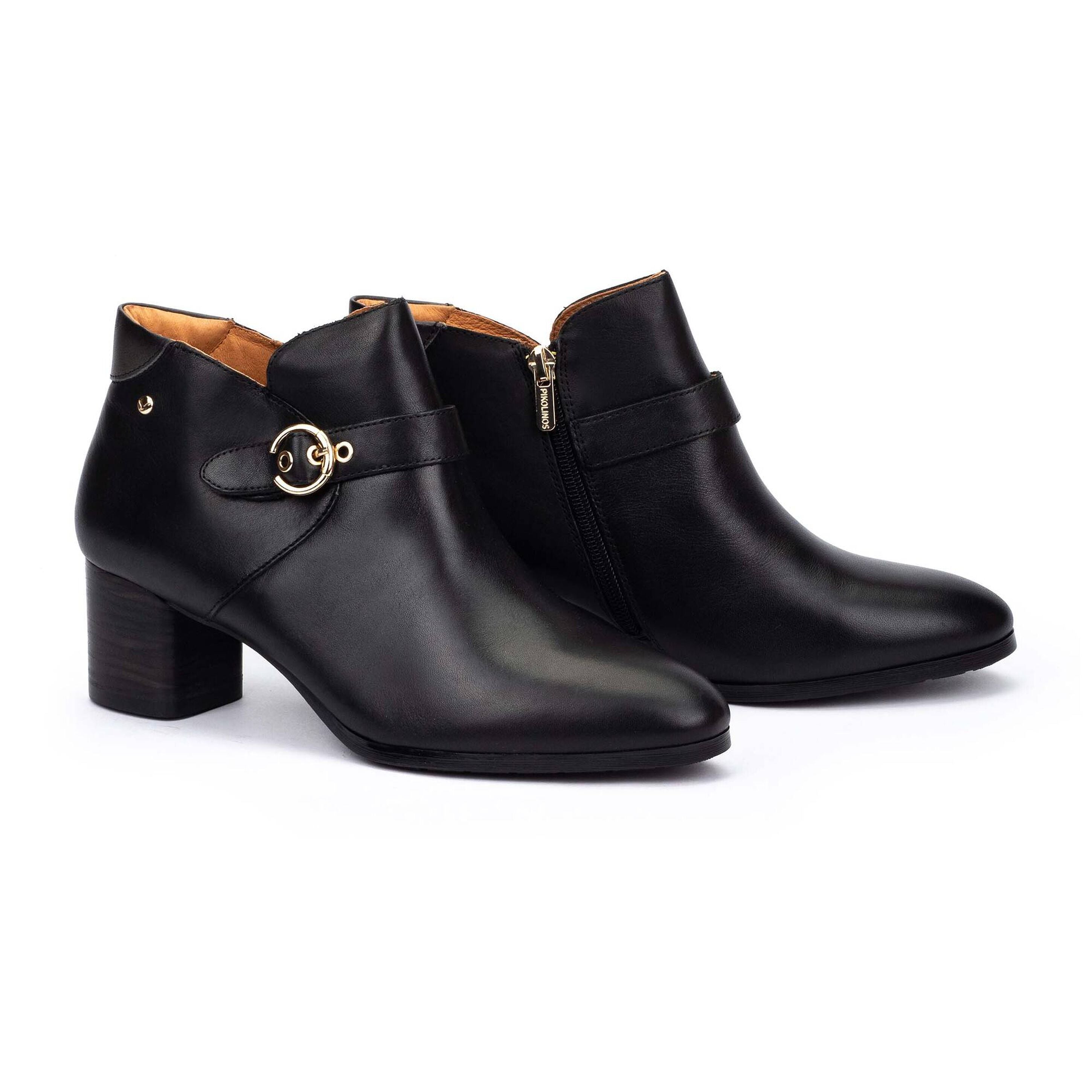 Women's Pikolinos Calafat Almond-shaped Heeled Ankle Boots 5