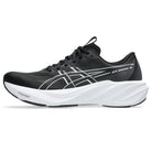 A black and white ASICS GT-2000 5 running shoe shown from the side against a plain white background.