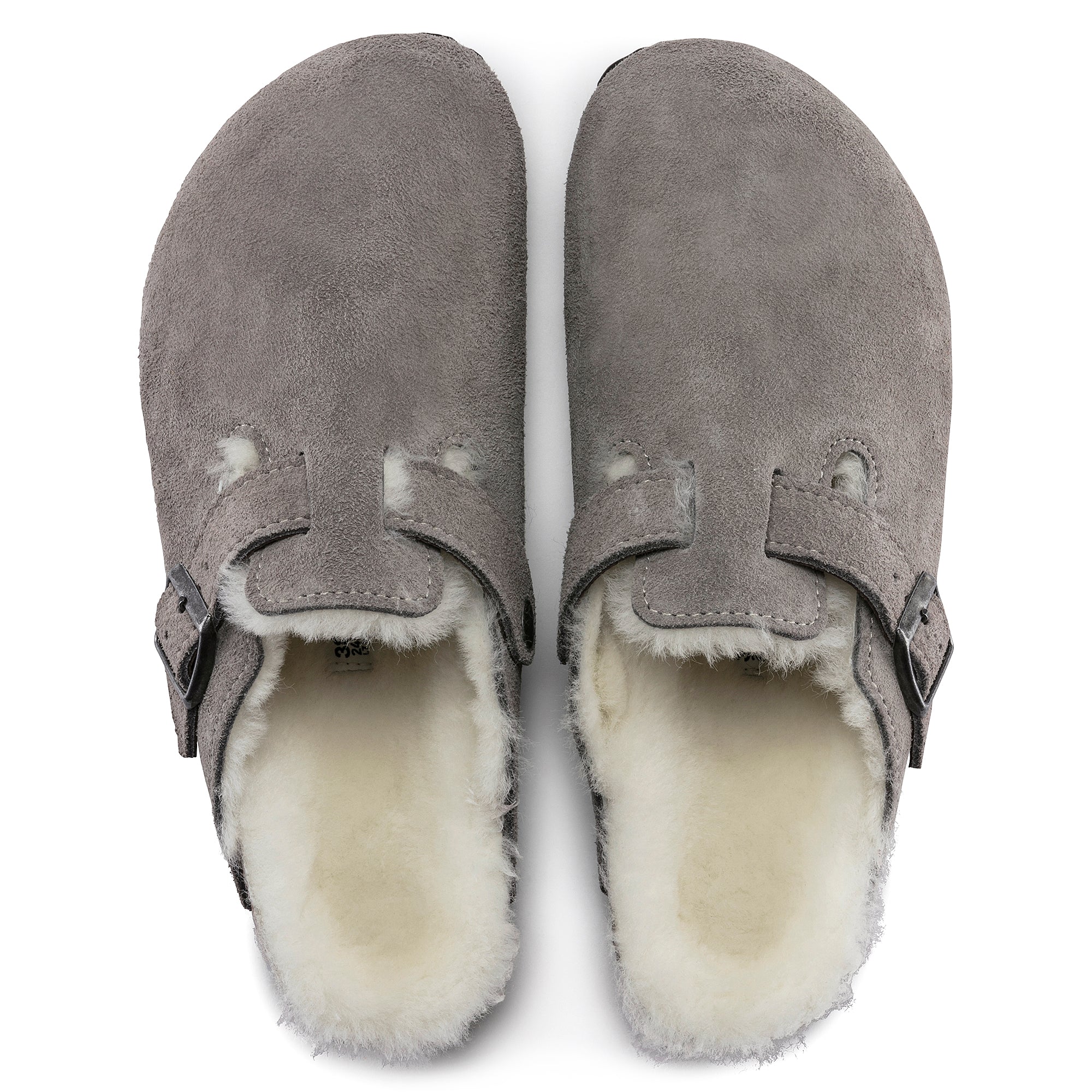 Women's Birkenstock Boston Shearling Suede Leather Clog  3