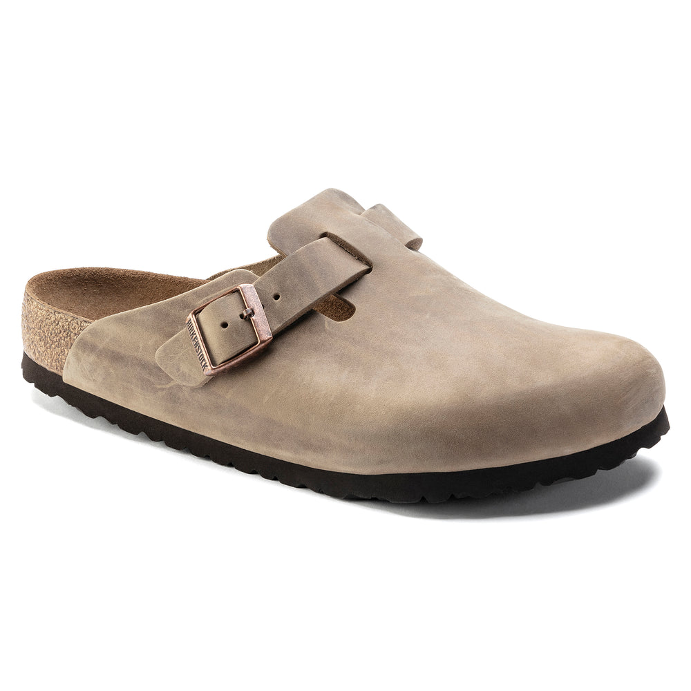 Birkenstock Boston Soft Footbed Oiled Leather Color: Tabacco Brown