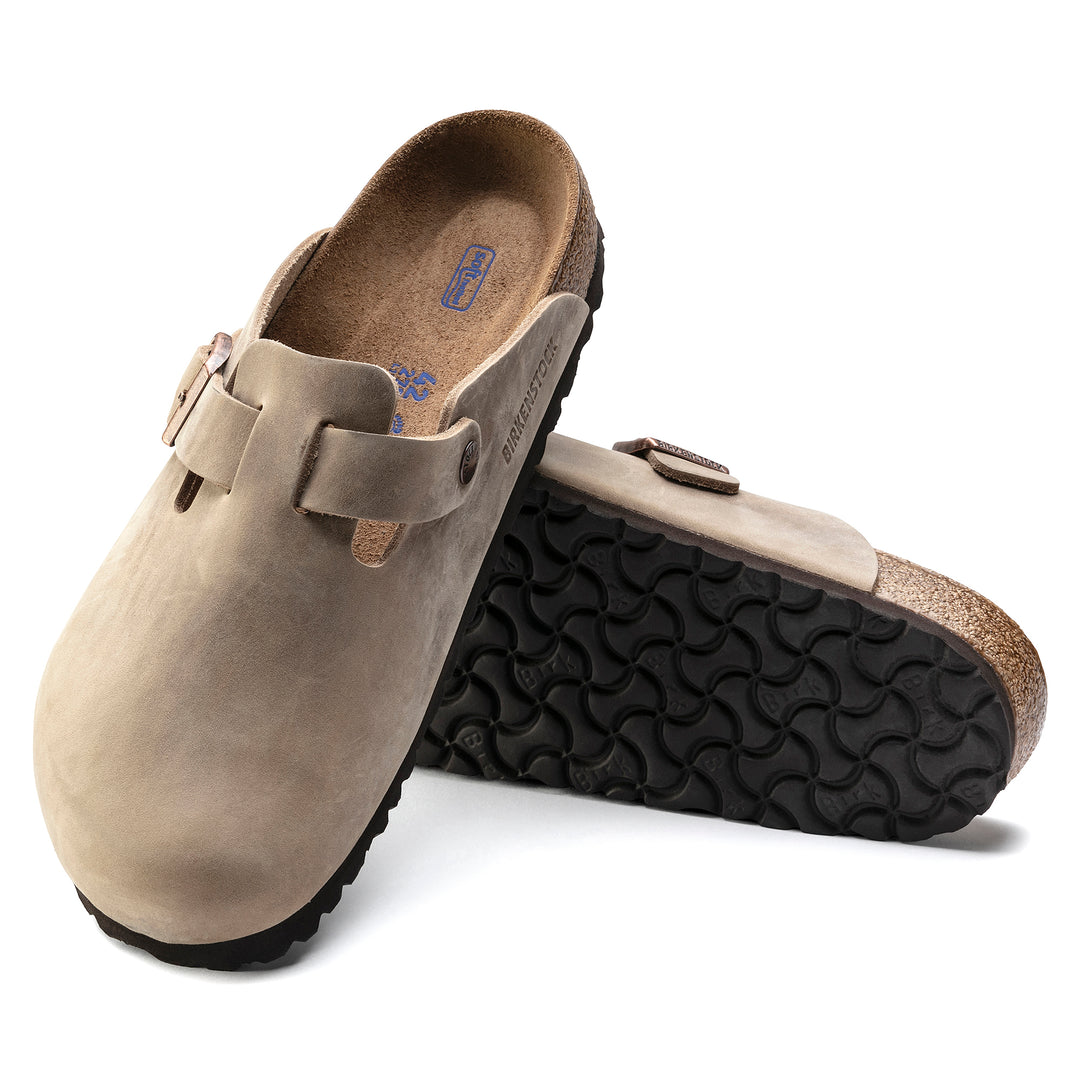 Birkenstock Boston Soft Footbed Oiled Leather Color: Tabacco Brown