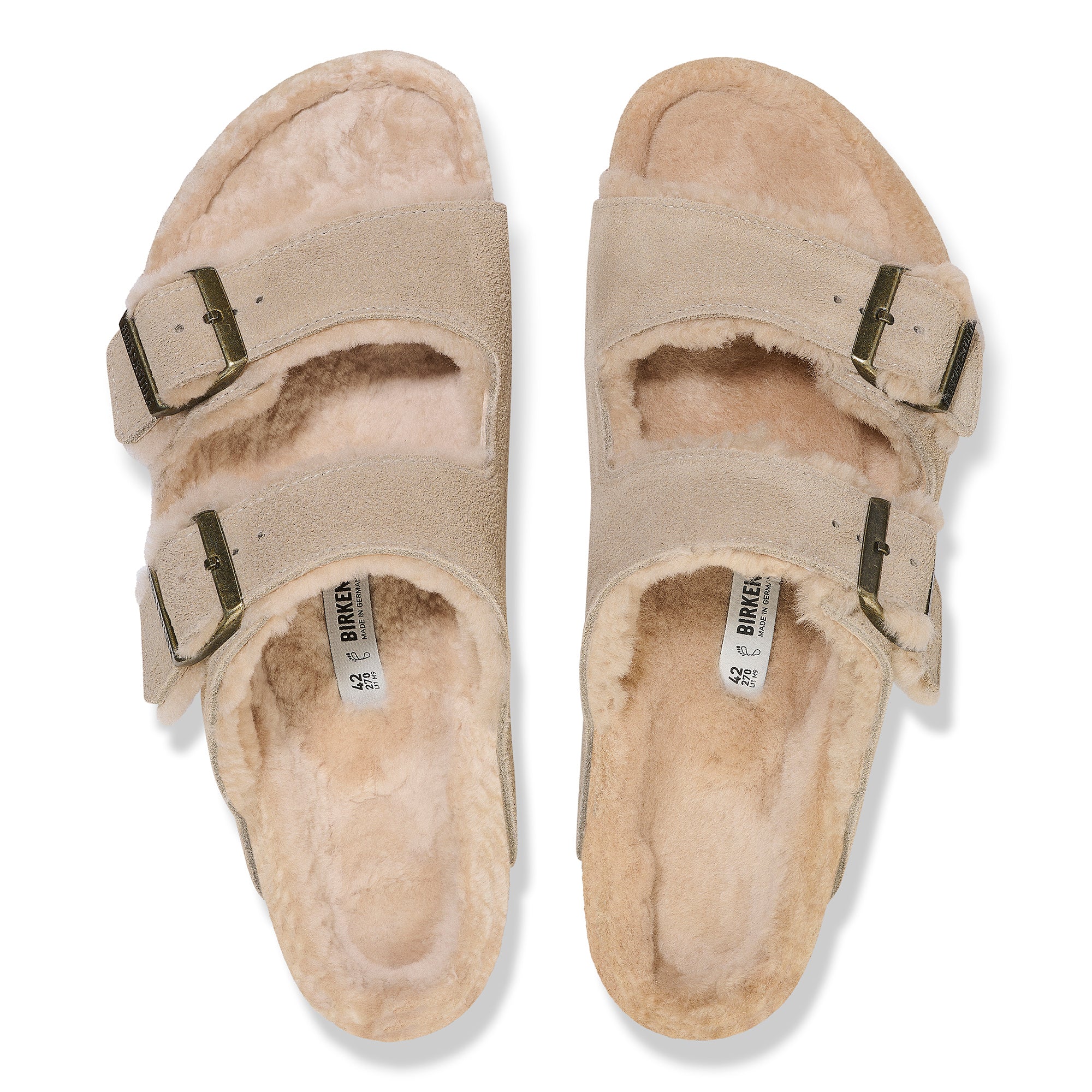 Women's Birkenstock Arizona Shearling Suede Leather 2
