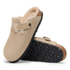 Women's Birkenstock Boston Shearling Suede Leather Clog 4