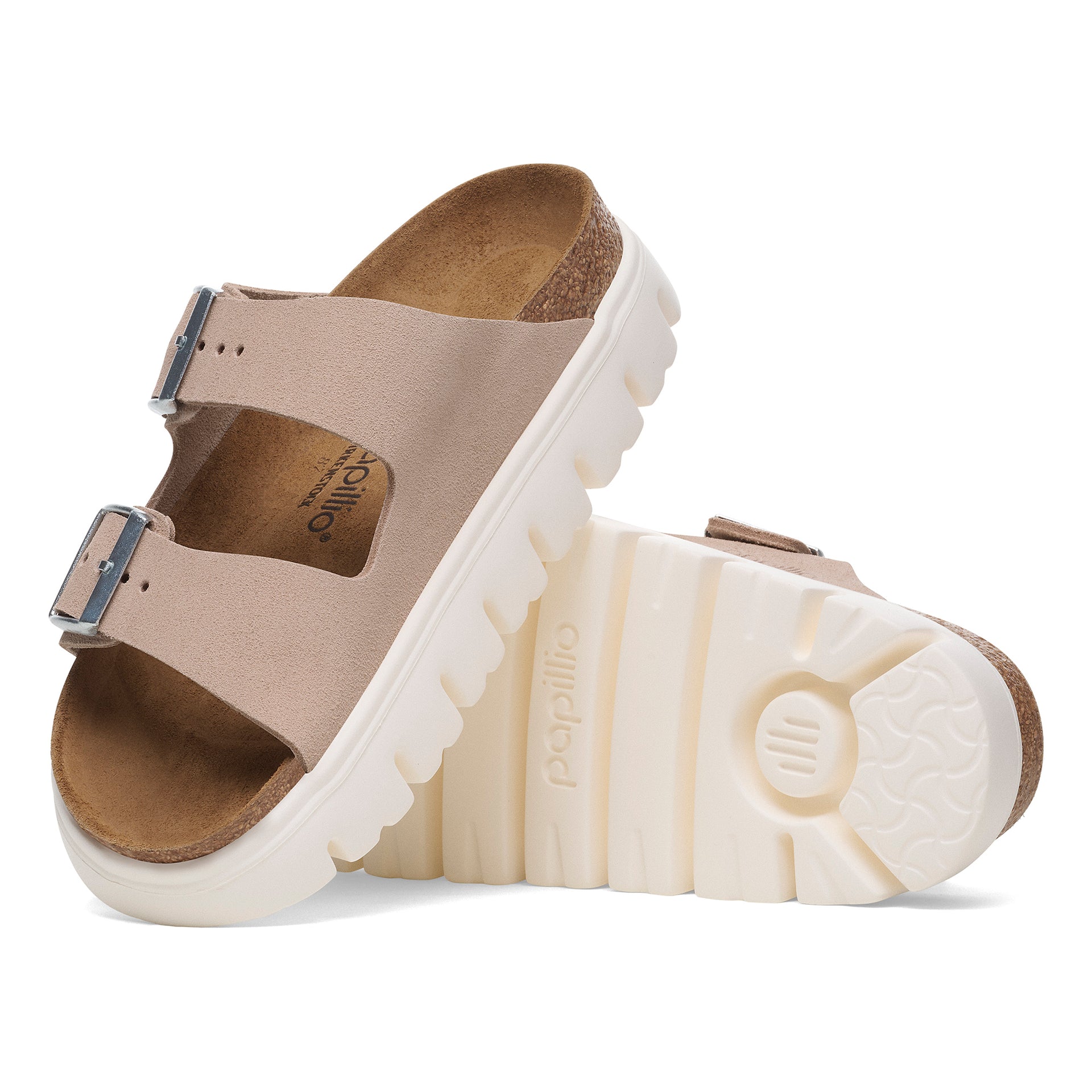 Women's Birkenstock Papillio Arizona Chunky Suede leather