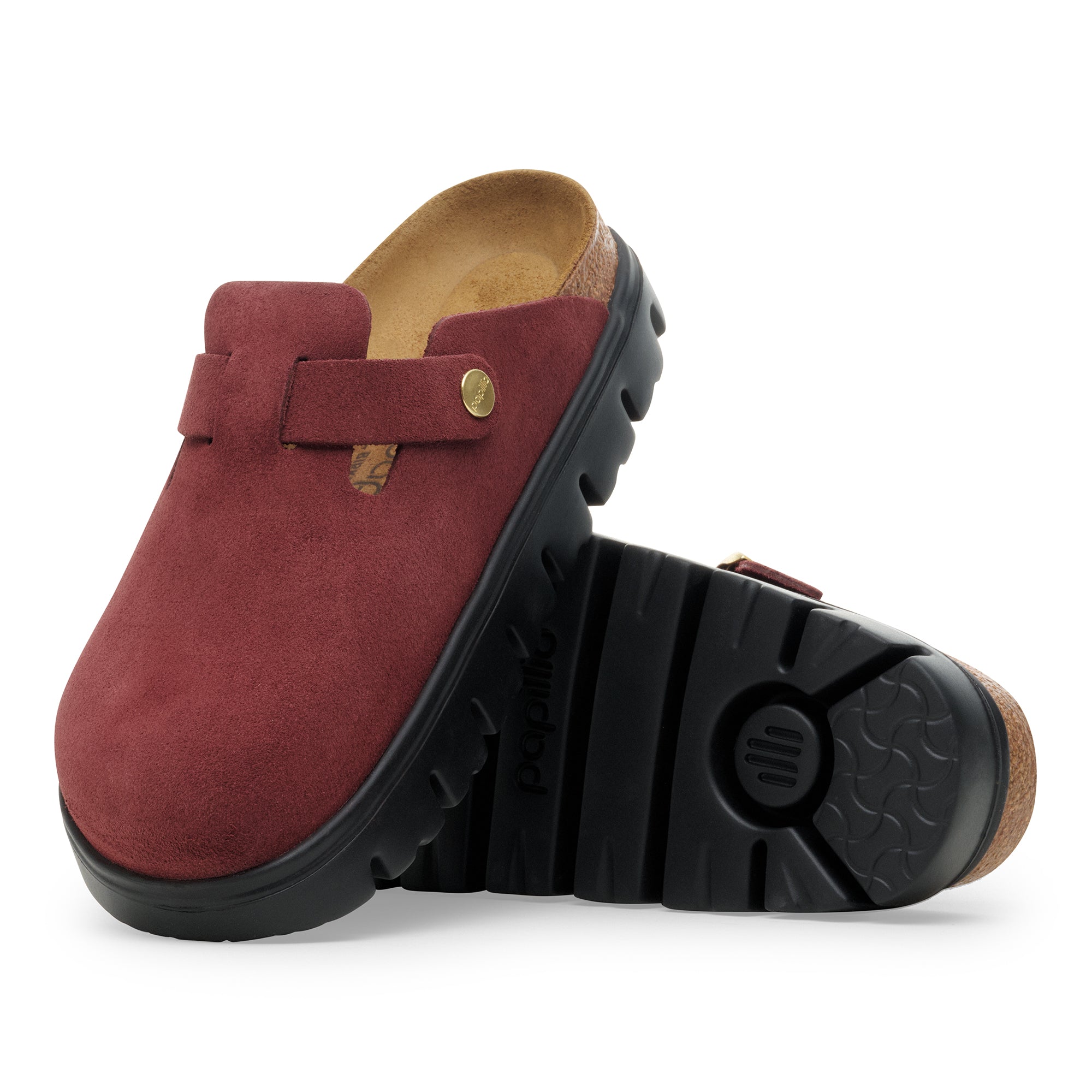 Women's Birkenstock Papillio Boston Chunky Suede Leather – Brown's