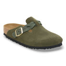 Women's Birkenstock Boston Braided Suede Leather  5