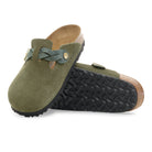 Women's Birkenstock Boston Braided Suede Leather 4