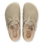 Women's Birkenstock Papillio Boston Chunky Shearling Suede Leather 3