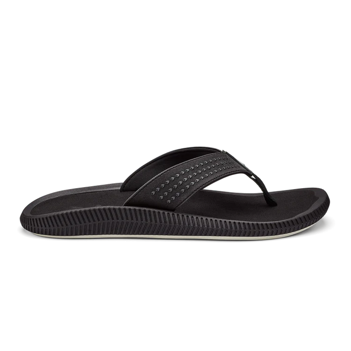 Men's Olukai Ulele Beach Sandal Color: Black