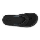 Black flip-flop sandal on a white background