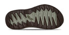 Close-up of a shoe sole with brand logo on a white background
