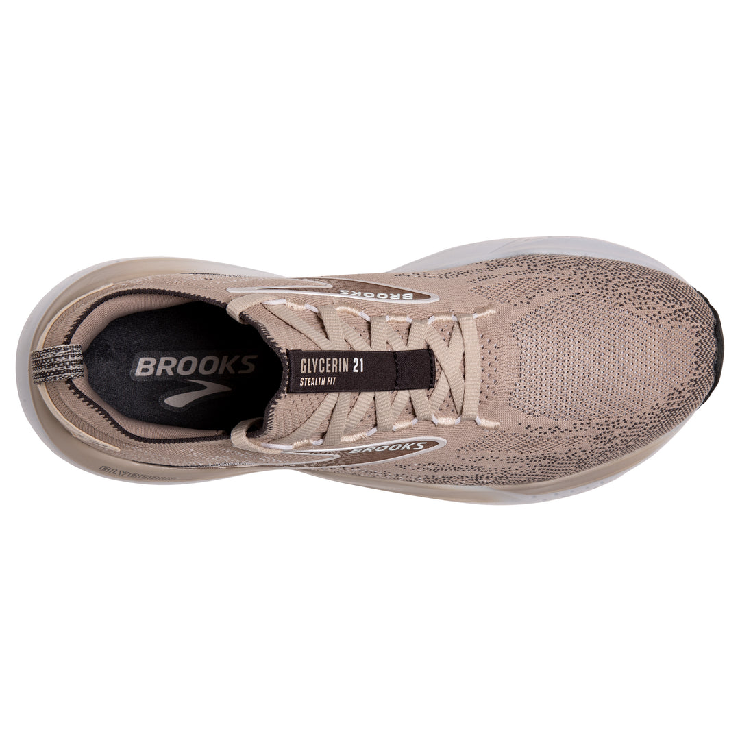 Men's Brooks Glycerin StealthFit 21 Color: Chateau Grey/Forged Iron 6