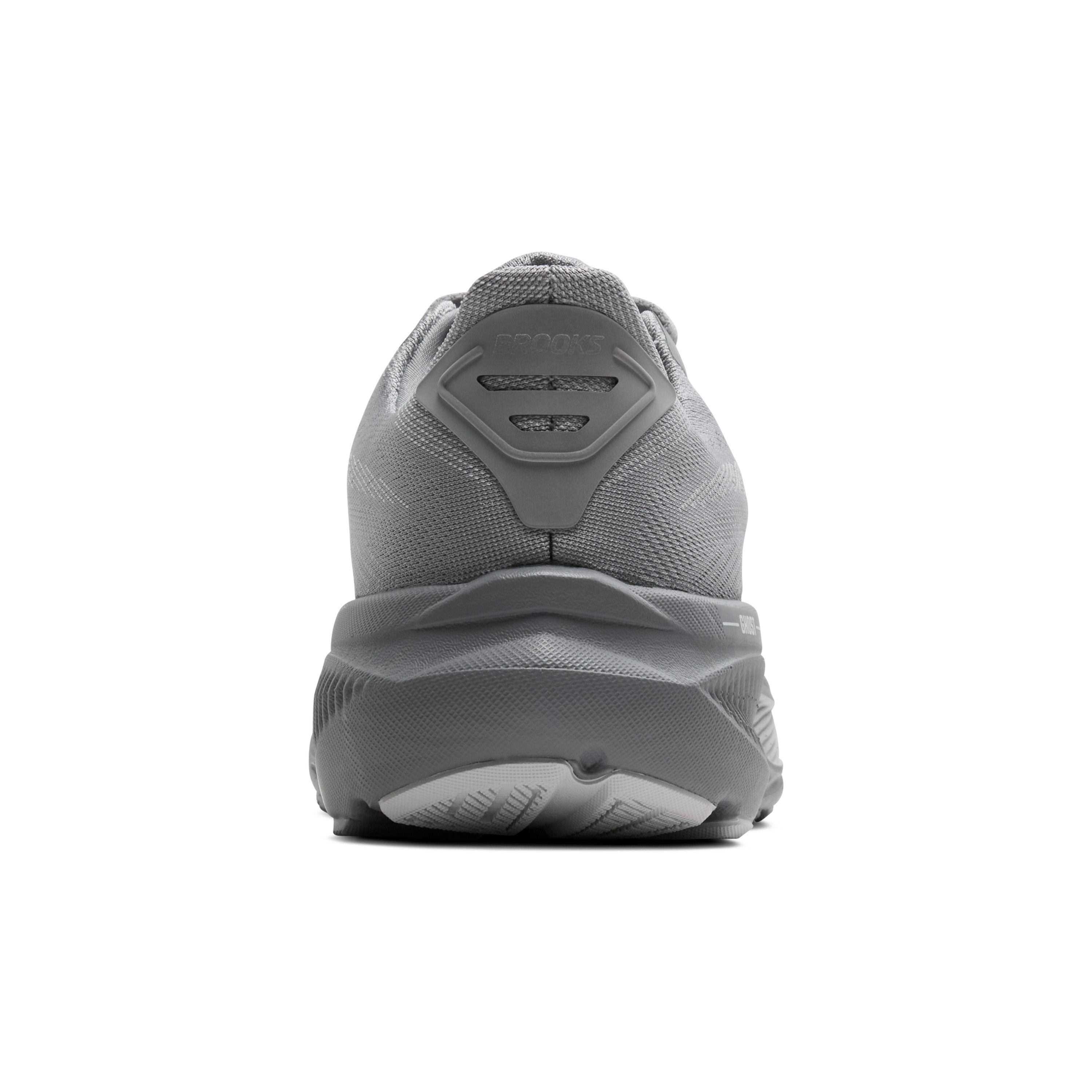 Gray athletic shoe on a white background