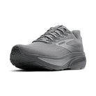 Gray running shoe on a white background
