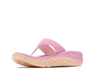 Pink sandal with a beige sole on a white background