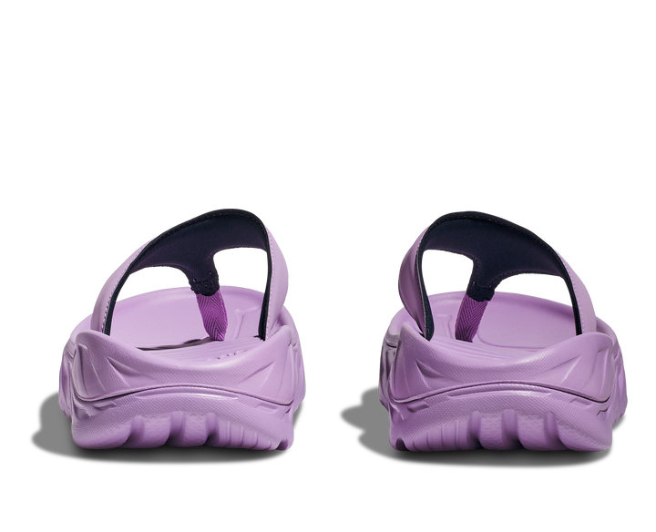 Women's Hoka Ora Recovery Flip Color: Violet Bloom / Outerspace
