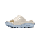 White and light blue sandal on a white background