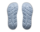 Hoka brand shoe soles on a white background