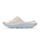White and light blue sandal on a white background