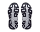 Close-up of a pair of running shoes with a focus on the sole design.