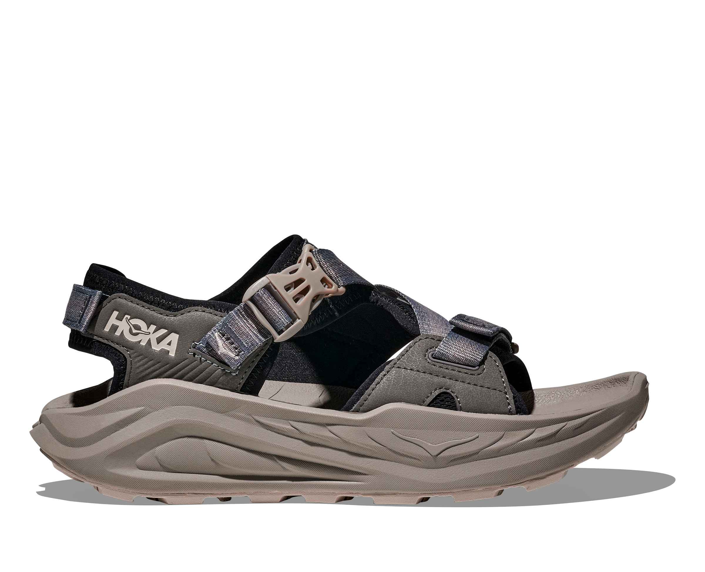 Hoka sandal on a white background