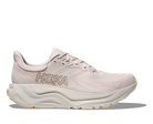Pink running shoe with 'Hoka' branding on a white background
