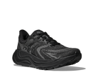 Black athletic shoe on a white background