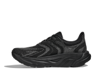 Black running shoe with Nike logo on a white background