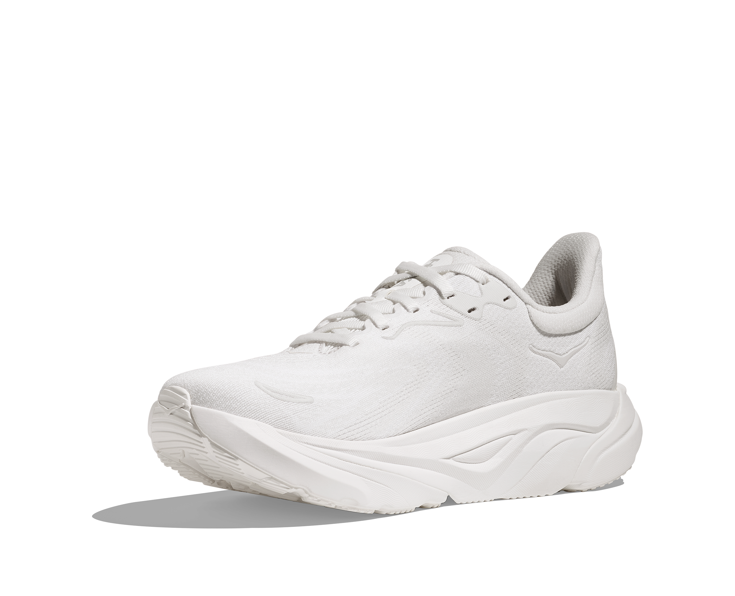 White athletic shoe on a white background