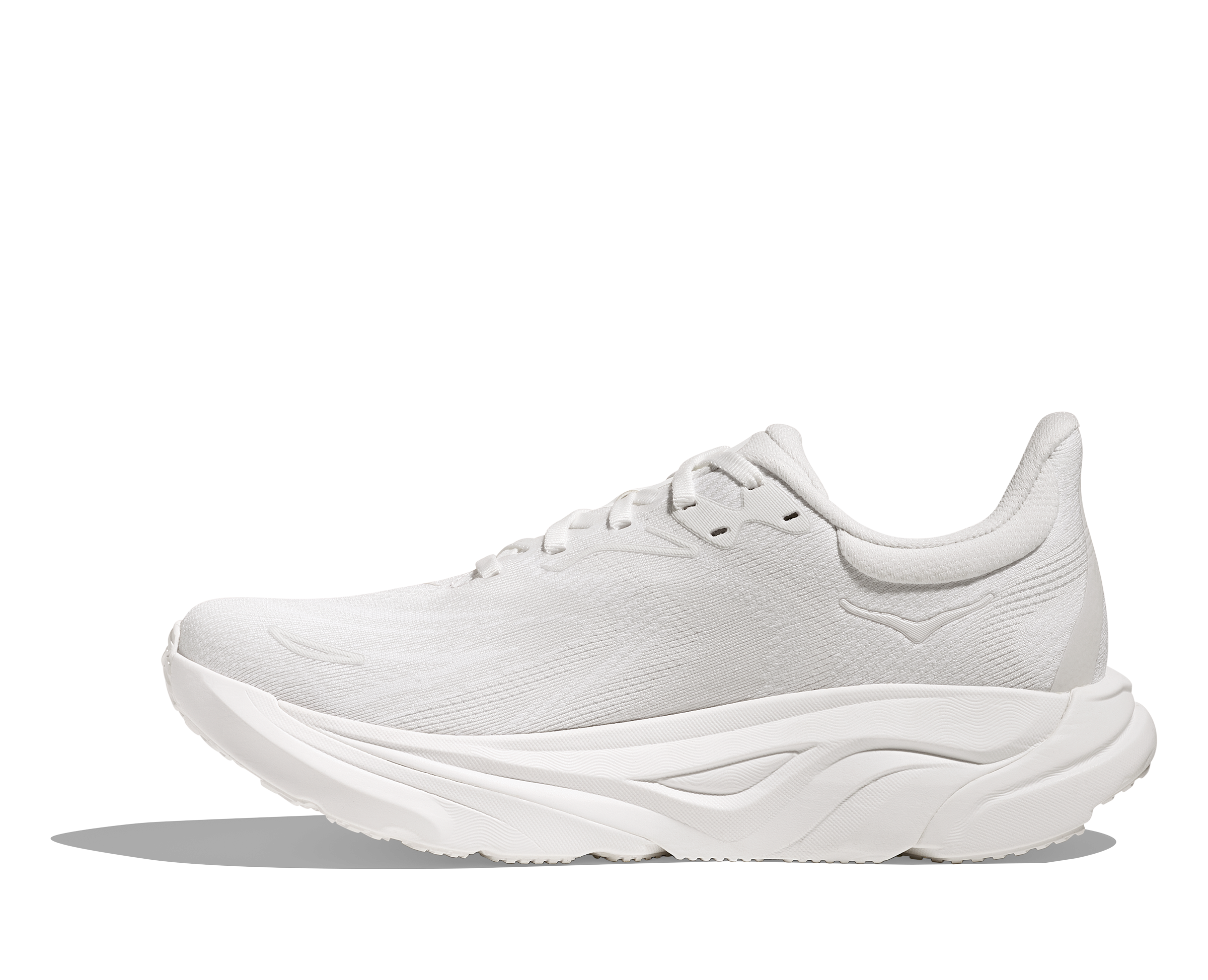 White athletic shoe on a white background