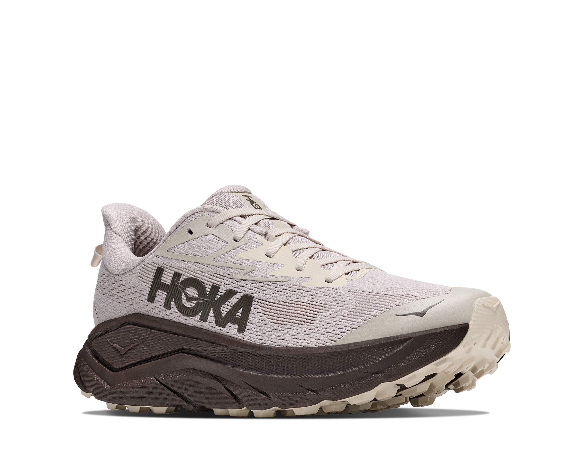 Hoka running shoe on a white background