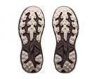 Pair of shoe soles with tread pattern on a white background