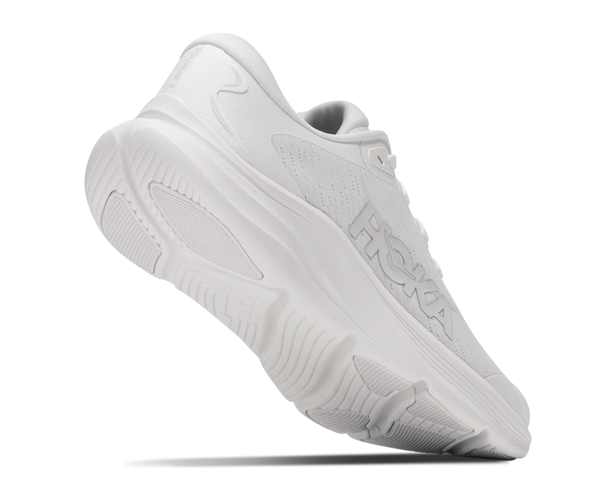 White sneaker on a white background