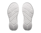 White shoe insoles with brand logo on a white background