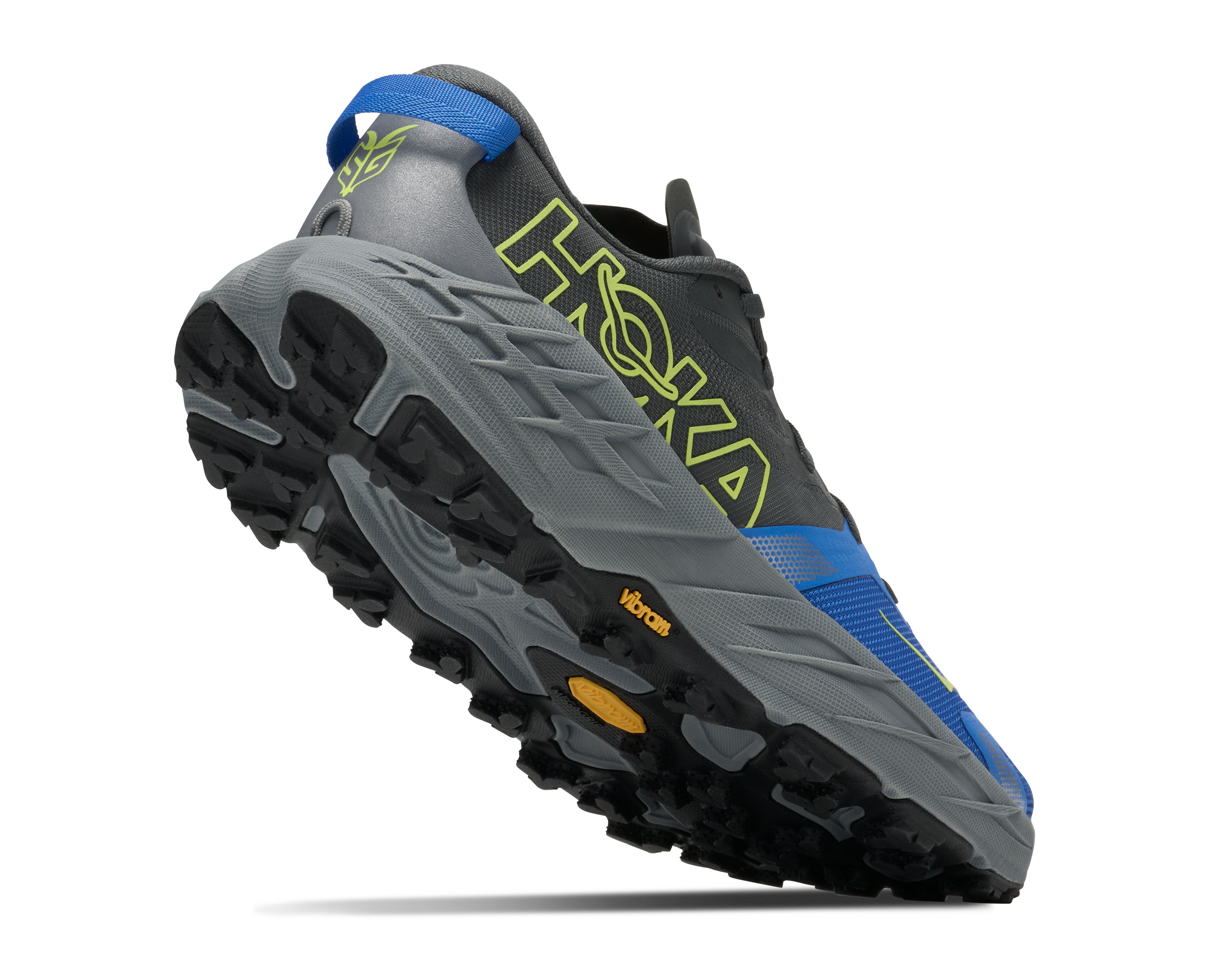 Hoka running shoe on a white background
