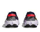 Pair of running shoes shown from the back on a white background