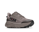 Gray running shoe with 'Hoka' branding on a white background
