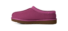 A single magenta pink slip-on clog shoe with a brown sole, shown from a side profile on a white background.